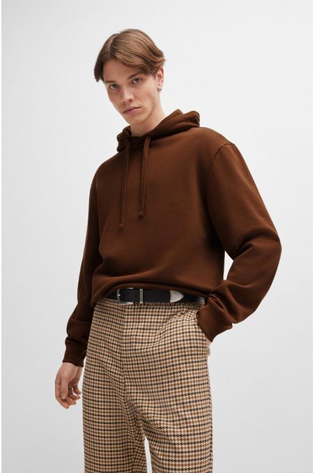 POLERÓN CON CAPUCHA RELAXED FIT CON LOGO ESTAMPADO