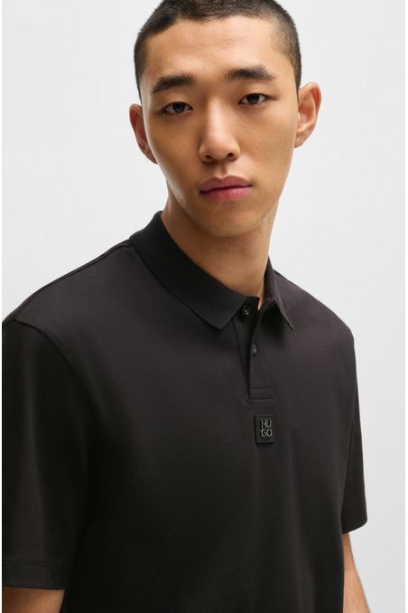 POLO REGULAR FIT DE ALGODÓN INTERLOCK CON LOGO HOMBRE