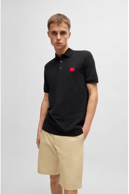 POLO SLIM FIT DE PIQUÉ DE ALGODÓN CON ETIQUETA CON LOGO HOMBRE