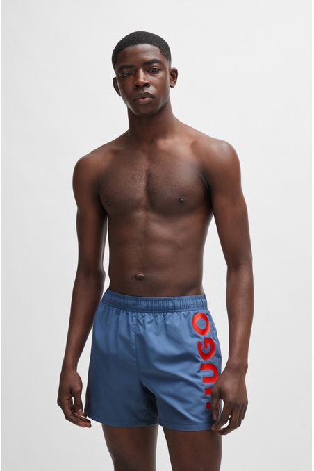 TRAJE DE BAÑO CON FORRO INTEGRAL Y LOGO VERTICAL HOMBRE