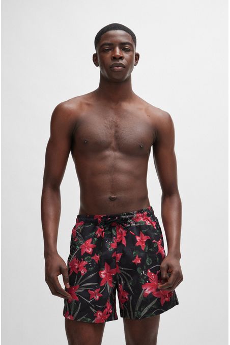 TRAJE DE BAÑO DE SECADO RÁPIDO CON ESTAMPADO HOMBRE