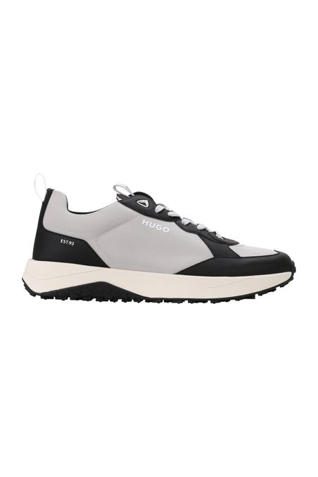 ZAPATILLAS DE DIFERENTES MATERIALES CON DETALLE DE CINTA HOMBRE