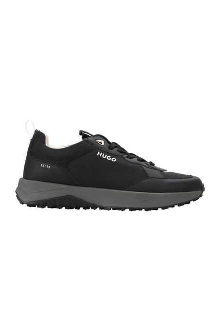 ZAPATILLAS DE DIFERENTES MATERIALES CON DETALLE DE CINTA HOMBRE