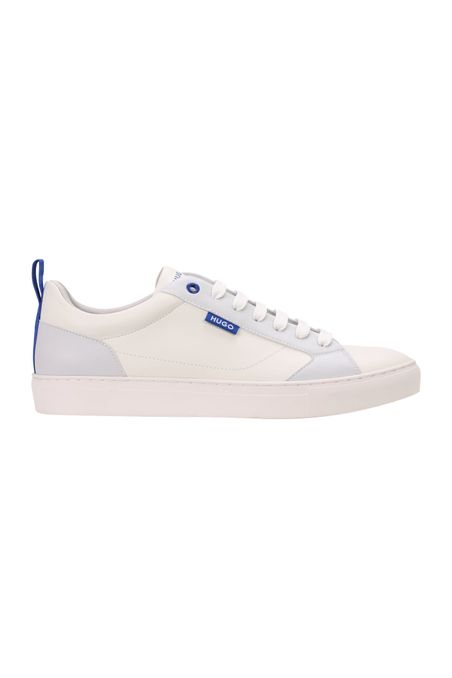 ZAPATILLAS TIPO CUPSOLE DE PIEL SINTÉTICA CON BANDERA CON LOGO HOMBRE