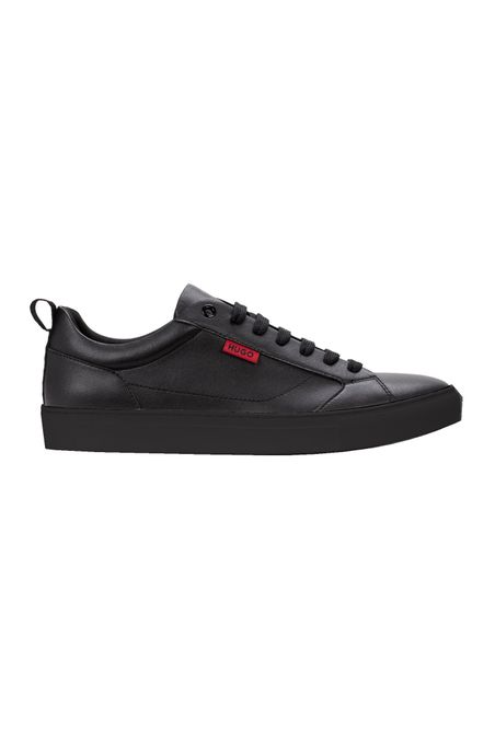 ZAPATILLAS TIPO CUPSOLE DE PIEL SINTÉTICA CON BANDERA CON LOGO HOMBRE