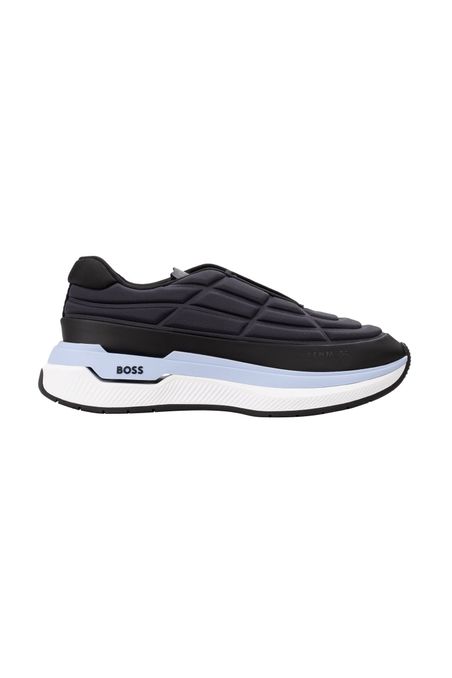ZAPATILLAS DE MATERIALES COMBINADOS CON CORDONES HOMBRE