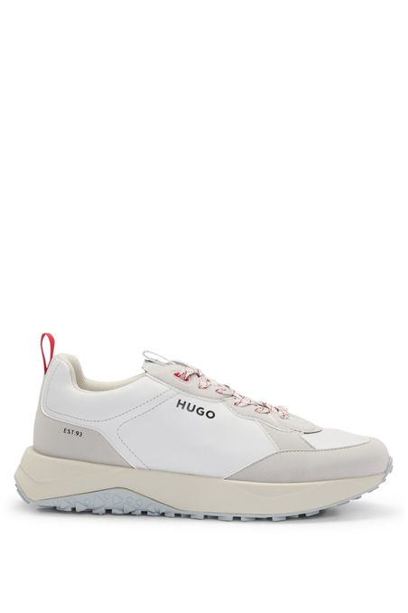 ZAPATILLAS DE MATERIALES COMBINADOS CON CUERO NAPA HOMBRE