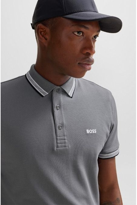 POLO REGULAR FIT DE PIQUÉ DE ALGODÓN CON LOGO HOMBRE
