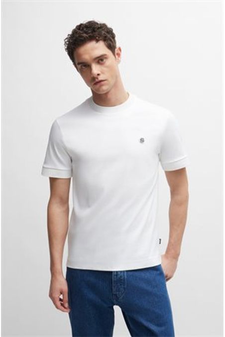 POLERA DE ALGODÓN CON MONOGRAMA DOUBLE B HOMBRE