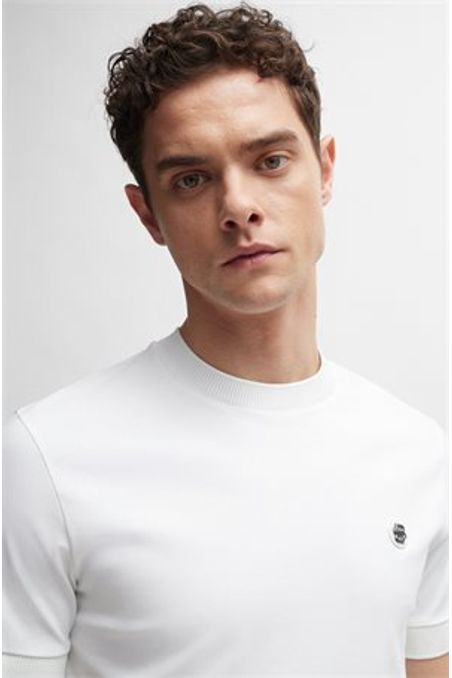 POLERA DE ALGODÓN CON MONOGRAMA DOUBLE B HOMBRE