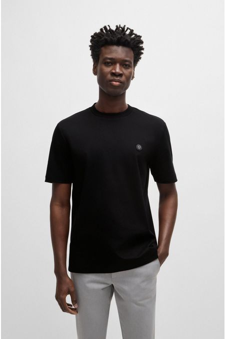 POLERA DE ALGODÓN CON MONOGRAMA DOUBLE B HOMBRE