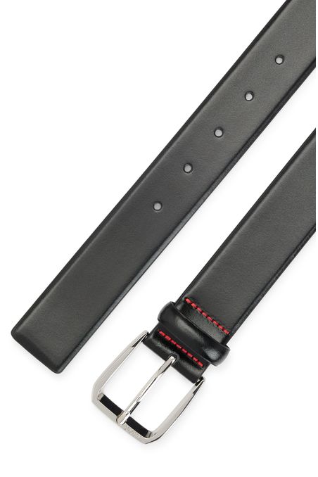 CINTURÓN DE PIEL ITALIANA CON HEBILLA DE LA MARCA CINTURÓN FORMAL HOMBRE