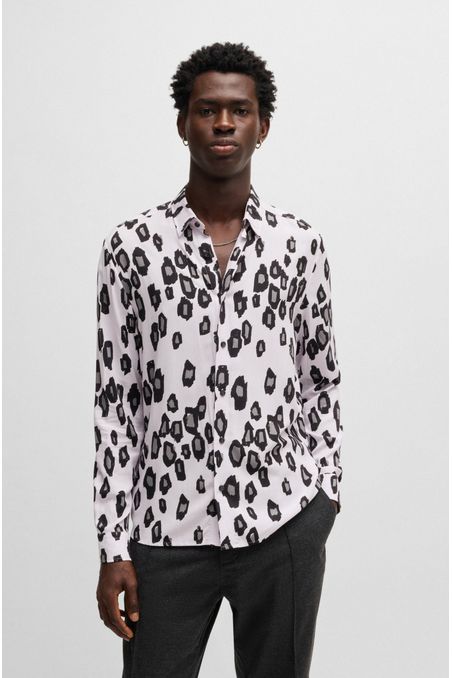 CAMISA RELAXED FIT CON GRÁFICOS ANIMALES CAMISA RELAXED FIT HOMBRE