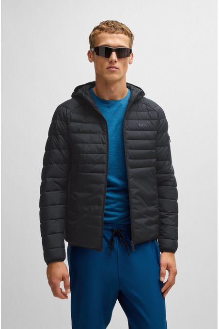 CHAQUETA ACOLCHADA REPELENTE AL AGUA CON DETALLES REFLECTANTES DECORATIVOS CHAMARRA REGULAR FIT HOMBRE