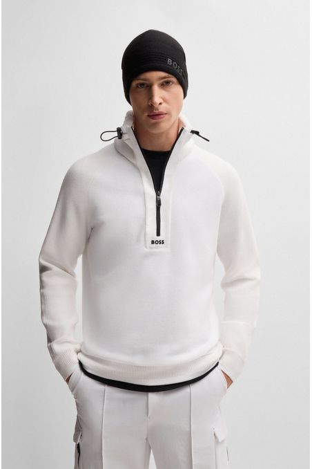 JERSEY REGULAR FIT CON CUELLO AJUSTABLE SUETÉR REGULAR FIT HOMBRE