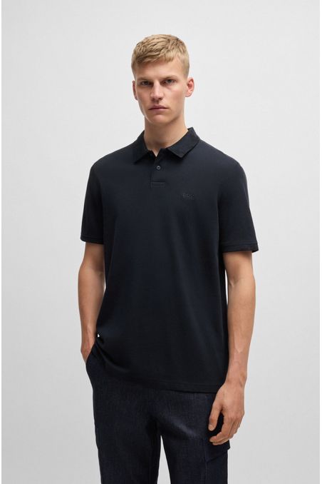 POLO DE PIQUÉ DE ALGODÓN CON RIBETES ESTAMPADOS DE CAMUFLAJE POLO REGULAR FIT HOMBRE