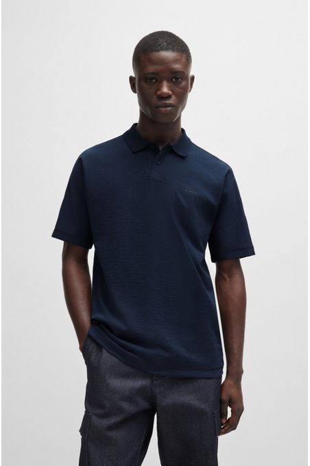 POLO DE PUNTO DE ALGODÓN CON DETALLE DEL LOGO POLO REGULAR FIT HOMBRE