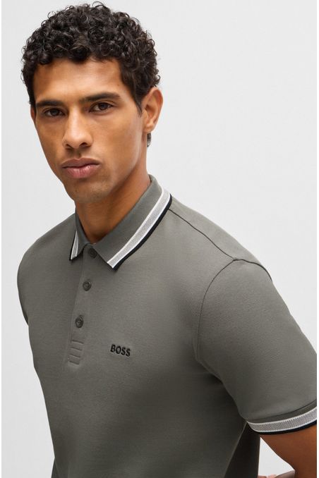 POLO PADDY DE PIQUÉ DE ALGODÓN CON LOGO EN EL REVERSO DEL CUELLO POLO REGULAR FIT HOMBRE