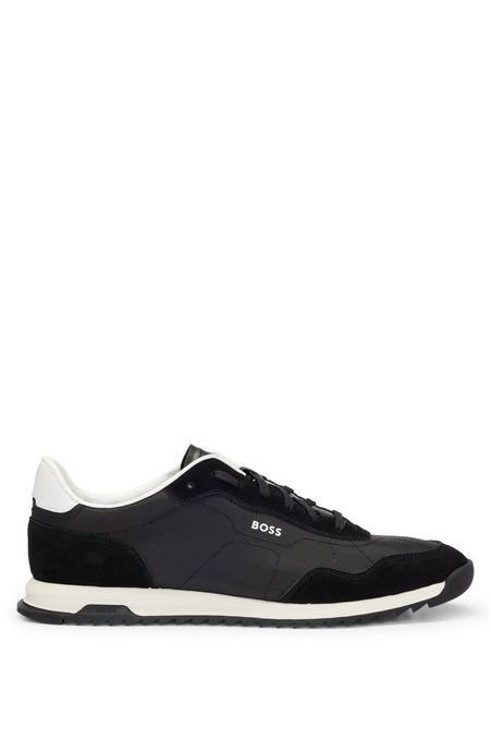 DEPORTIVAS CON CORDONES DE TEJIDO CON TEXTURA Y DETALLES DE ANTE TENIS HOMBRE