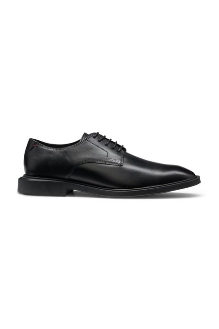 ZAPATOS DERBY DE PIEL CON LOGO GRABADO ZAPATOS BUSINESS HOMBRE