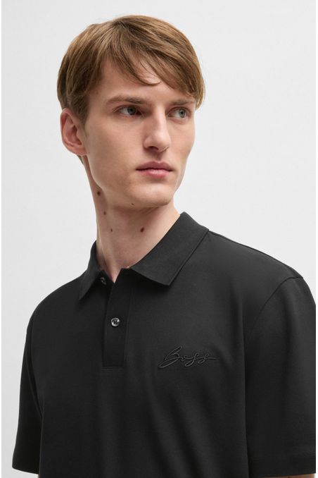 POLO DE JERSEY BLACK L