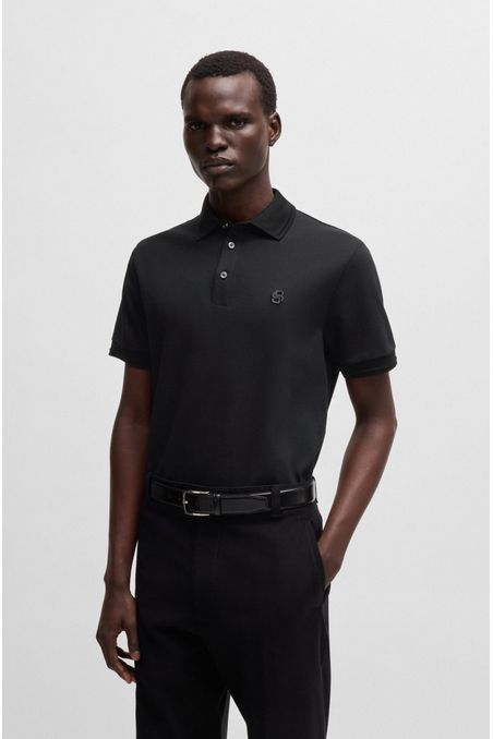 POLO DE JERSEY BLACK L
