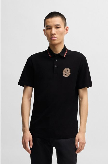 POLO DE JERSEY BLACK M