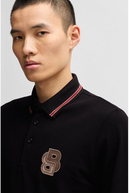 POLO DE JERSEY BLACK M