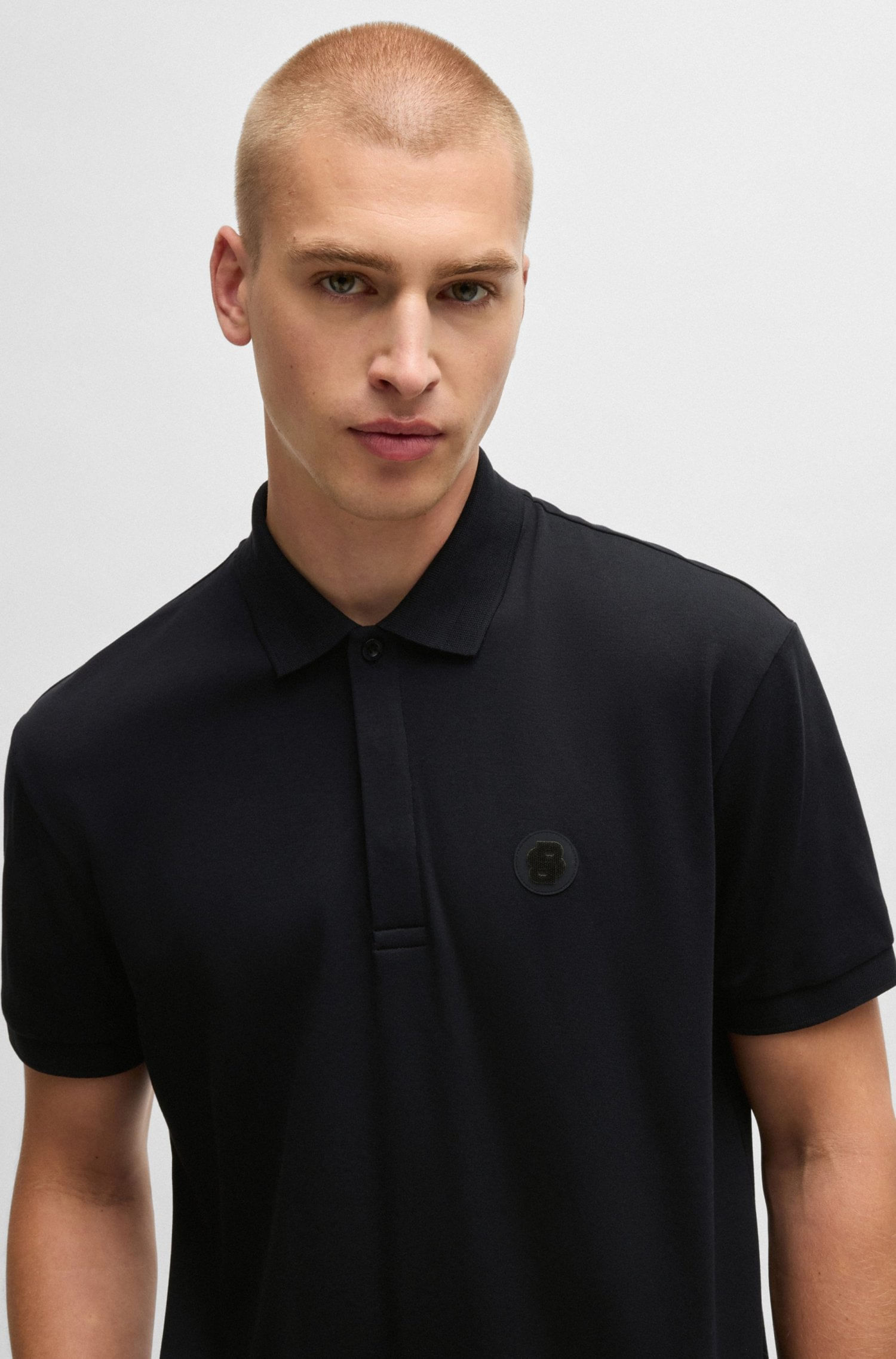 POLO DE JERSEY BLACK M