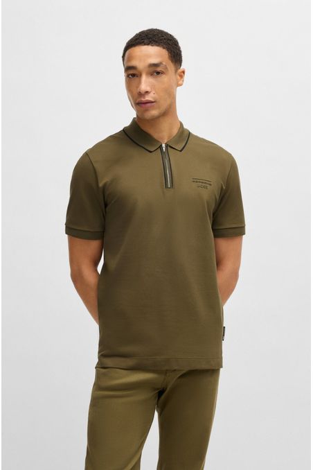 POLO DE JERSEY DARK GREEN M