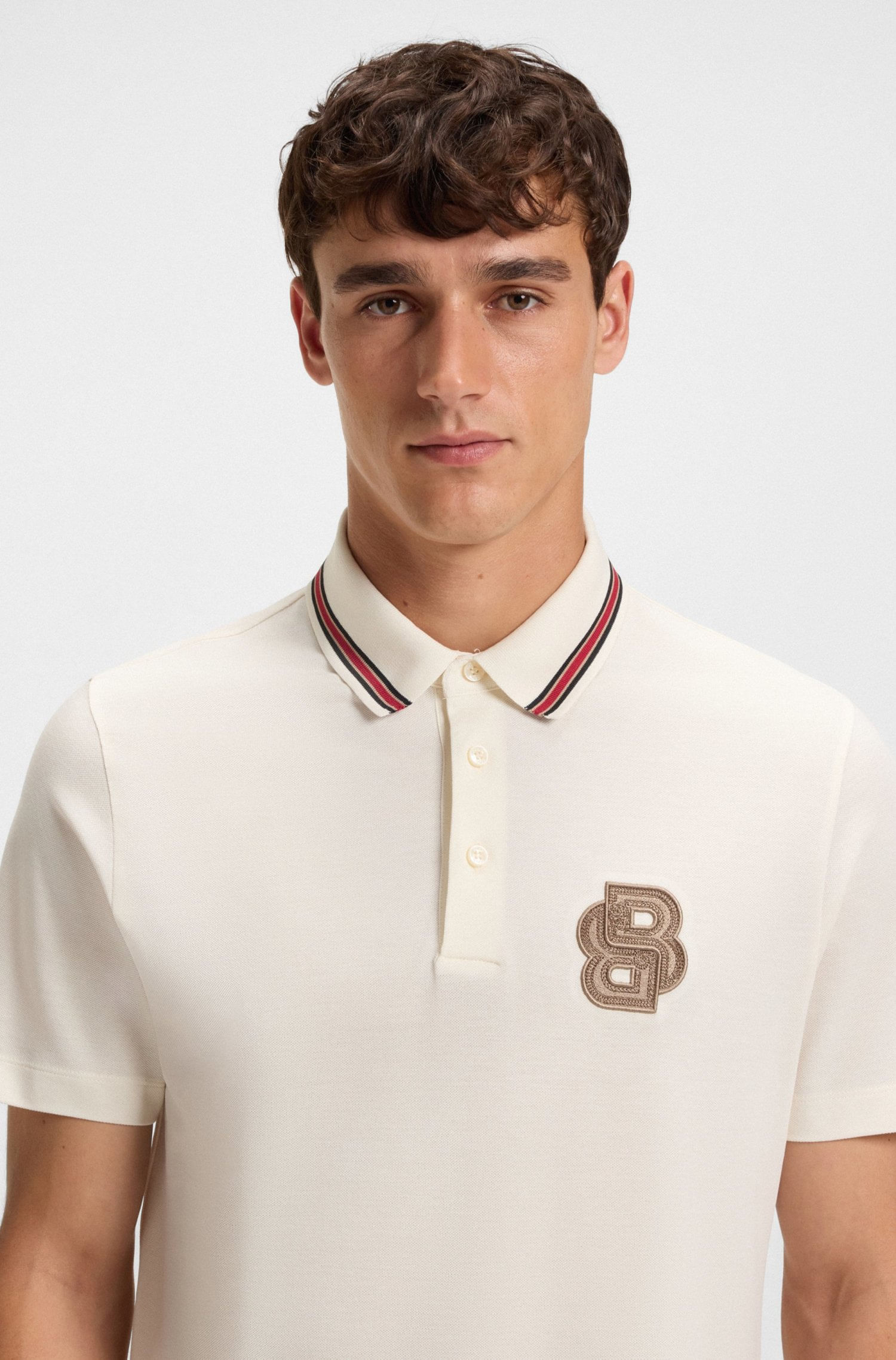 POLO DE JERSEY OPEN WHITE M