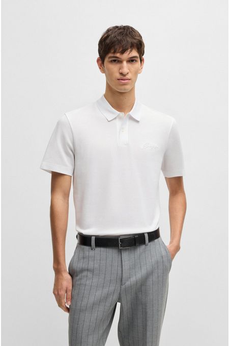POLO DE JERSEY WHITE L