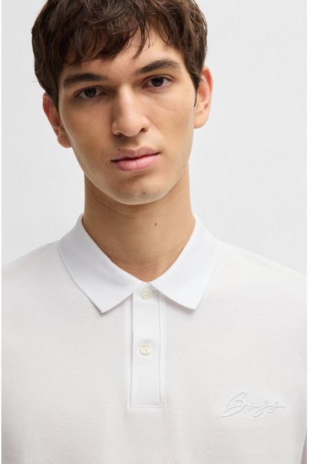 POLO DE JERSEY WHITE L