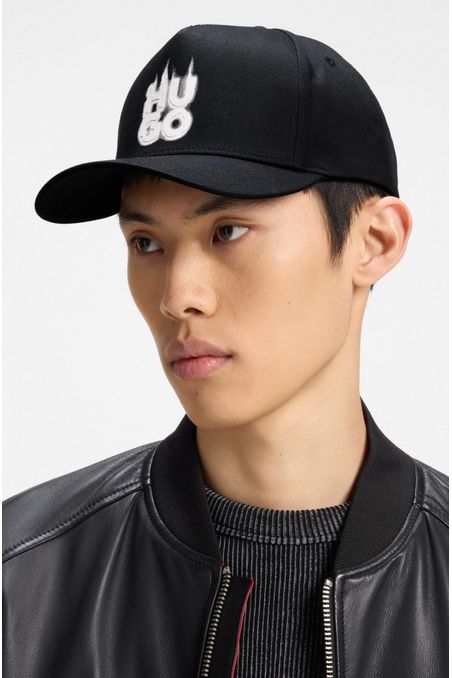 GORRA DE SARGA DE ALGODÓN CON LOGO AHUMADO GORRA HOMBRE