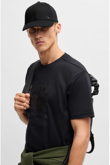 GORRA DE SARGA DE ALGODÓN CON DETALLE DE LOGO GORRA HOMBRE