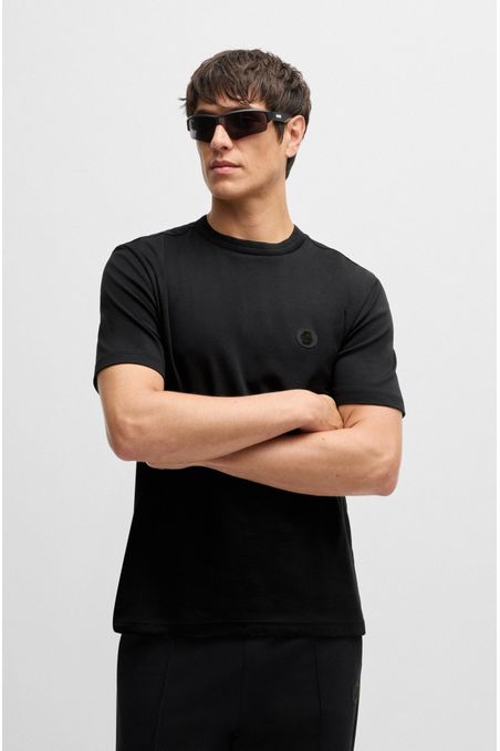 POLERA TERMORREGULADORA DE ALGODÓN CON MONOGRAMA DOUBLE B PLAYERA REGULAR FIT HOMBRE