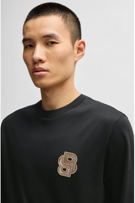 POLERA BOSS X CREATION OF THE GODS DE ALGODÓN PLAYERA REGULAR FIT HOMBRE