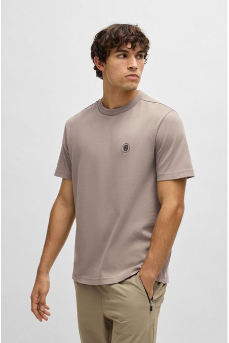 POLERA TERMORREGULADORA DE ALGODÓN CON MONOGRAMA DOUBLE B PLAYERA REGULAR FIT HOMBRE
