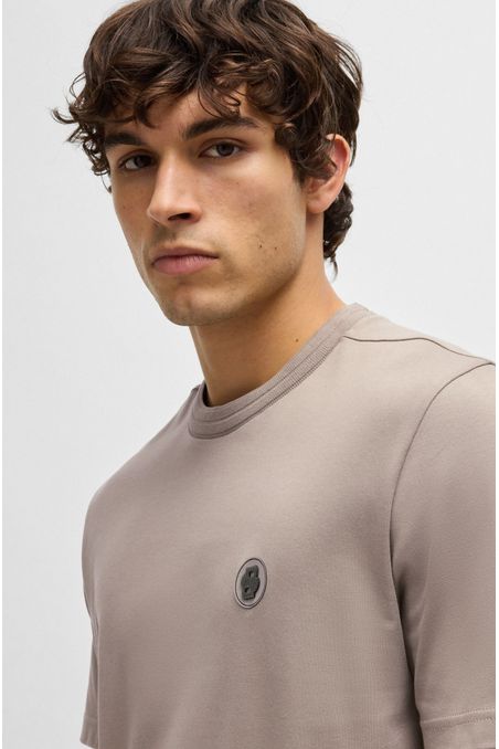 POLERA TERMORREGULADORA DE ALGODÓN CON MONOGRAMA DOUBLE B PLAYERA REGULAR FIT HOMBRE