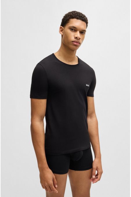 PAQUETE DE TRES CAMISETAS INTERIORES DE ALGODÓN PLAYERA INTERIOR REGULAR FIT HOMBRE