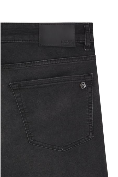 VAQUEROS MAINE REGULAR FIT EN TEJIDO DENIM SUPERELÁSTICO NEGRO JEANS REGULAR FIT HOMBRE