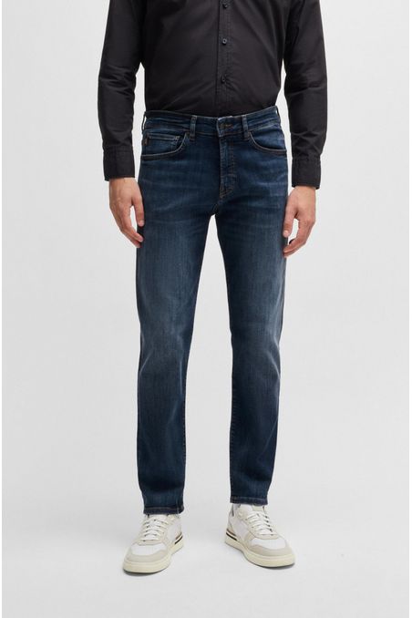 VAQUEROS MAINE REGULAR FIT EN TEJIDO VAQUERO ELÁSTICO AZUL MEDIO JEANS REGULAR FIT HOMBRE