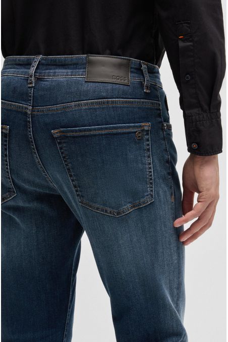 VAQUEROS MAINE REGULAR FIT EN TEJIDO VAQUERO ELÁSTICO AZUL MEDIO JEANS REGULAR FIT HOMBRE