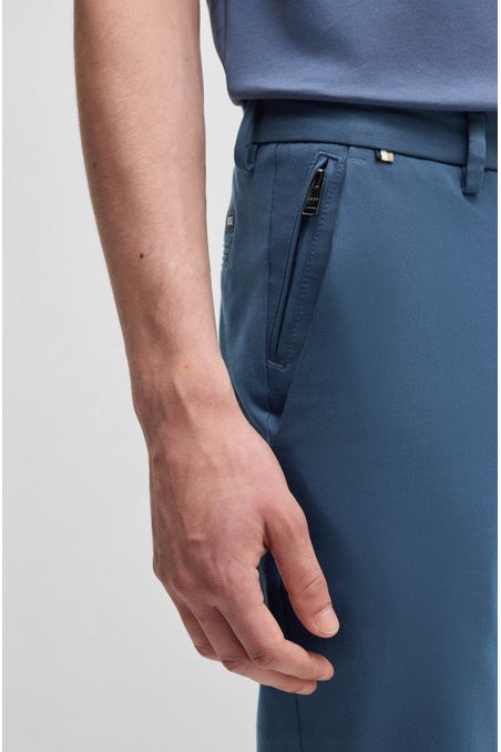 PANTALONES SLIM FIT DE ALGODÓN ELÁSTICO PANTALONES CASUALES SLIM FIT HOMBRE