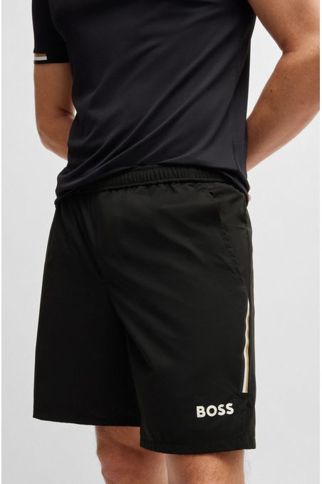 SHORTS DE TENIS ACTIVOS EN TEJIDO MULTIELÁSTICO SHORTS REGULAR FIT HOMBRE
