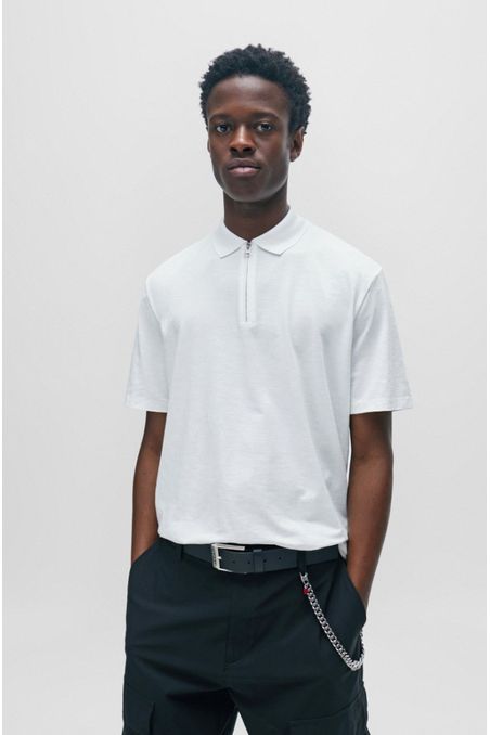 CINTURÓN DE PIEL CON LOGO EN LA HEBILLA HOMBRE