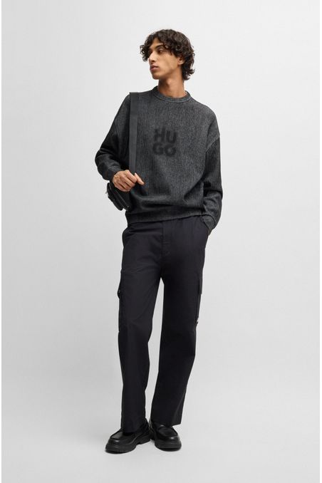 PANTALONES REGULAR FIT DE POPELÍN REPELENTE AL AGUA PANTALONES CASUALES REGULAR FIT HOMBRE