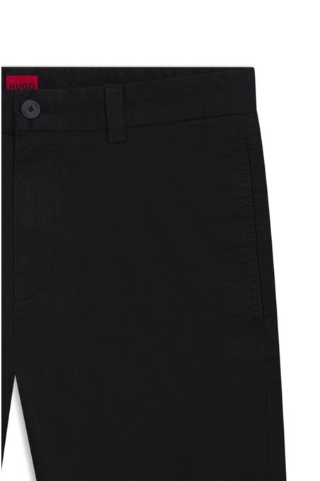 PANTALONES SLIM FIT EN TEJIDO DE GABARDINA DE ALGODÓN ELÁSTICO PANTALONES CASUALES SLIM FIT HOMBRE