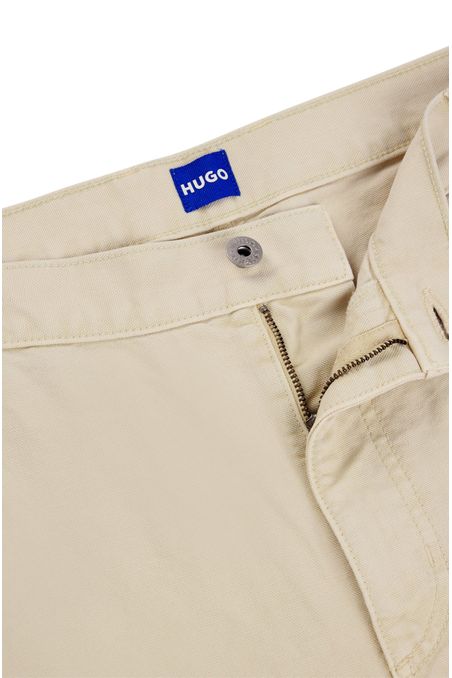 PANTALONES BAGGY FIT DE LONA DE ALGODÓN PANTALONES CASUALES BAGGY FIT HOMBRE