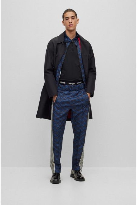 POLO REGULAR FIT DE MEZCLA DE ALGODÓN CON CREMALLERA HOMBRE